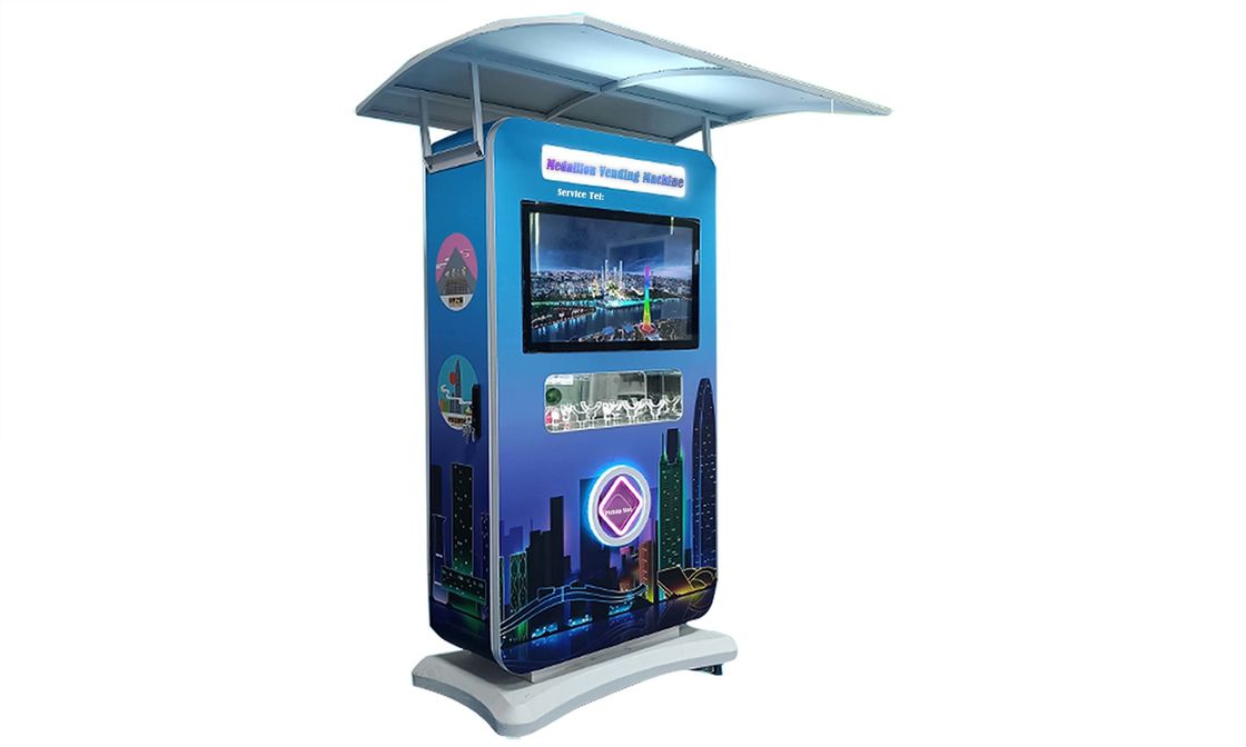 100 Pieces / Channel Customize Variety Of Color Automatic Souvenir Vending Machine