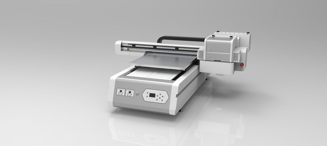 White Ink THK Linear Guide Rail UV Flatbed Printer For Print Area Up To 600x900 MM