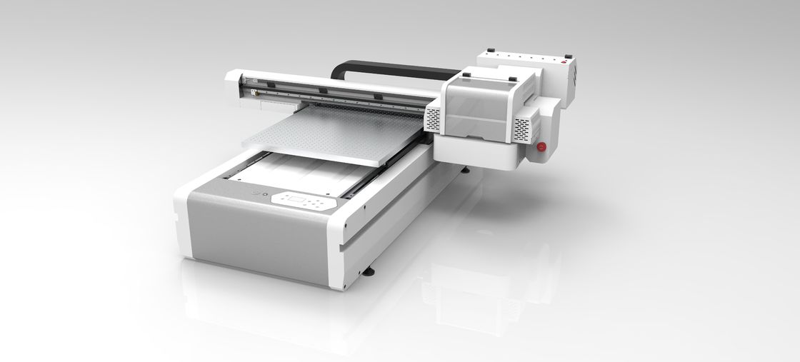 White Ink THK Linear Guide Rail UV Flatbed Printer For Print Area Up To 600x900 MM